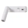 Lampada da parete a LED di design IMMAX GOAL con interruttore USB 3W bianco