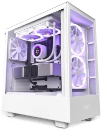 Корпус NZXT H5 Elite edition 3x120 мм (2xRGB) вентилятор USB 3.0 USB-C 3.1 прозрачная боковая и передняя панель белого цвета Корпус NZXT H5 Elite edition 3x120 мм (2xRGB) вентилятор USB 3.0 USB-C 3.1 прозрачная боковая и передняя панель белого цвета (1 of 6)