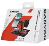 Ładowarka bezprzewodowa CANYON WS-404B + zasilacz sieciowy 4w1 Qi i wejście Apple MagSafe 12V 3A wyjście 15 10 7,5 5W czarny thumbnail (3 of 3)