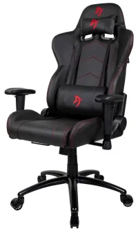AROZZI chaise de jeu INIZIO Noir PU noir logo rouge AROZZI chaise de jeu INIZIO Noir PU noir logo rouge (1 of 6)