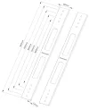 Neomounts AWL-250BL16 VESA adapter 2 db VESA 400 mm - VESA (450 500 550 600) mm fekete thumbnail (7 of 7)