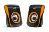 GENIUS kõlar SP-Q180 Orange 2,0 6W USB toiteallikas 35" pesa must-oranž