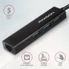 Hub AXAGON USB-C HMC-GL3A USB 3.2 Gen1 3x USB-A GLAN corps métallique 0,2 m thumbnail (2 of 5)