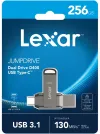 Lexar-flash-asema 256 Gt JumpDrive D400 Dual USB-C & USB-A 3.1 (luku jopa 130 Mt s) thumbnail (4 of 4)