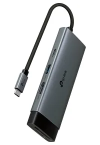 TP-Link UH7021C USB-C hub til 1x HDMI 4K ved 60Hz 1x USB-C 100W PD 3x USB-A SD (1 of 9)
