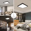 IMMAX NEO LITE FRAME SMART ceiling light 60x60cm IP44 CCT with BEACON Wi-Fi TUYA support black thumbnail (6 of 18)