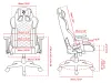 AROZZI game chair AVANTI Soft Fabric Ash fabric surface gray thumbnail (7 of 7)