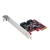 DELL 2-Port PCI-Express SATA -ohjain palvelimen laajentamiseen 4x 3,5" + 2x 2,5" asemiin