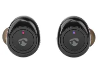 Бездротові навушники NEDIS + мікрофон TWS BT, 103 дБ, час роботи від батареї, 4 години, чохол із голосовим керуванням, чорний Бездротові навушники NEDIS + мікрофон TWS BT, 103 дБ, час роботи від батареї, 4 години, чохол із голосовим керуванням, чорний (1 of 9)