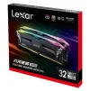 Lexar ARES DDR5 32GB (sæt 2x16GB) UDIMM 6400MHz CL32 XMP 3.0 - RGB Heatsink sort thumbnail (4 of 4)