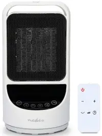 Ventilateur à air chaud intelligent NEDIS Wi-Fi 1500 W, 2 réglages de température, affichage rotatif, blanc Ventilateur à air chaud intelligent NEDIS Wi-Fi 1500 W, 2 réglages de température, affichage rotatif, blanc (1 of 4)