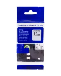 Nastro compatibile PRINTLINE con Brother TZe-FX23112mm supporto bianco stampa nero flessibile Nastro compatibile PRINTLINE con Brother TZe-FX23112mm supporto bianco stampa nero flessibile (1 of 1)