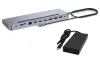 Priključna postaja I-tec USB-C Metal Ergonomic 4K 3x Display Power Delivery 100W + univerzalni polnilnik 100W