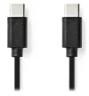 NEDIS kabelis USB 2.0 spraudnis USB-C - spraudnis USB-C melns 1m