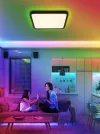 IMMAX NEO LITE TUDO SMART laevalgusti RGB taustvalgustusega 40x40cm 50W Wi-Fi must TUYA thumbnail (5 of 7)