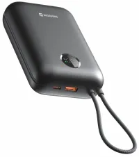 Banco de energía Swissten VOLTBOX 35W 30000 mAh con cables USB-C y Lightning integrados negro (1 of 5)