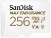 SanDisk MAX ENDURANCE microSDXC 256GB C10 U3 V30 120 000 timmar + SD-adapter