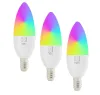 IMMAX NEO LITE SMART 3er Set LED-Lampen E14 6W RGB+CCT dimmbar Wi-Fi Beacon TUYA