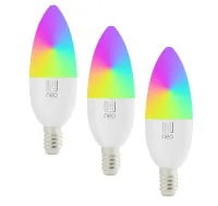 IMMAX NEO LITE SMART 3er Set LED-Lampen E14 6W RGB+CCT dimmbar Wi-Fi Beacon TUYA IMMAX NEO LITE SMART 3er Set LED-Lampen E14 6W RGB+CCT dimmbar Wi-Fi Beacon TUYA (1 of 6)
