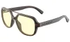 GUNNAR irodai játékszemüveg HUMBOLDT EBONY * borostyánsárga lencsék * BLF 65 * GUNNAR fókusz