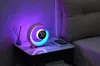Lâmpada noturna IMMAX LED PAVÃO com relógio luz RGB 20W 400lm 5V 21A porta USB prata thumbnail (4 of 4)