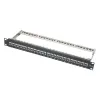 XtendLan Patch panel 19" 24 portů s vyjmutelnými keystone Cat6a stíněný
