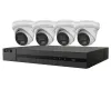 HiLook s HIKVISION 4K pametno hibridno svetlobno opremo, komplet kupole, 2TB, 1x NVR-108MH-C 8P, 4x IPC-T280HA-LUF