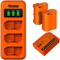 Комплект за зареждане Rollei EN-EL15, 3 броя батерии и зарядно устройство Комплект за зареждане Rollei EN-EL15, 3 броя батерии и зарядно устройство (1 of 4)