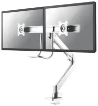 Neomounts Select NM-D775DXWHITE Flat Screen Desk mount (10-32") desk clamp grommet White (1 of 7)