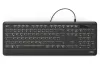 HAMA tastatur KC-550 kablet baggrundsbelyst USB CZ+SK sort