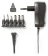 NEDIS universal power AC adapter 7.2 W 3 - 12 VDC 100 - 240 V AC 6 connectors 1.8 m black
