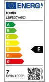 NEDIS Lampadina LED E27 A60 7 W 220 V 806 lm 2700 K dimmerabile bianco caldo stile retrò thumbnail (2 of 2)