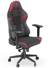 Endorfy herní židle Scrim RD kombinace textil kůže černočervená