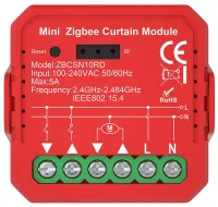 Interruptor de persianas inteligente NEDIS 1000W Zigbee 3.0 Conexión de terminal Android iOS Nedis® SmartLife Red (1 of 1)