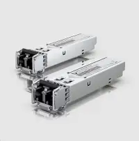 Transceiver SFP Ubiquiti care suportă conexiuni 1G de până la 550 m folosind fibră multimodă cu un conector LC UPC duplex Transceiver SFP Ubiquiti care suportă conexiuni 1G de până la 550 m folosind fibră multimodă cu un conector LC UPC duplex (1 of 1)