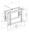 Neomounts WL95-800BL1 Wall display holder 42-70" micro-adjustment horizontal vertical pull-out VESA 600X400 load capacity 35kg thumbnail (5 of 5)