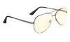 GUNNAR irodai játékszemüveg MAVERICK GUNMETAL * borostyánsárga lencsék * BLF 65 * NATURAL fókusz
