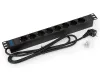 Triton 19'8xDE socket 3x1.5mm 2m cable CZ-DE RAL9005 thumbnail (1 of 1)