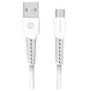Swissten datu kabelis micro usb balts 1.2m