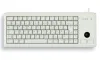 CHERRY tipkovnica G84-4400 s sledilno kroglico, žično USB ultralahko in majhno belo EU postavitvijo thumbnail (1 of 2)