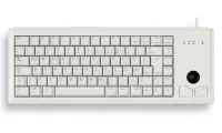 CHERRY tipkovnica G84-4400 s sledilno kroglico, žično USB ultralahko in majhno belo EU postavitvijo CHERRY tipkovnica G84-4400 s sledilno kroglico, žično USB ultralahko in majhno belo EU postavitvijo (1 of 2)