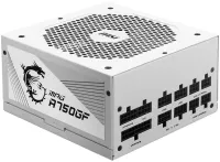 Fonte MSI MPG A750GF BRANCO 750W ATX ato. PFC 10 anos no total. garantia BRANCO cabeamento modular de ventoinha de 140 mm 80PLUS Gold Fonte MSI MPG A750GF BRANCO 750W ATX ato. PFC 10 anos no total. garantia BRANCO cabeamento modular de ventoinha de 140 mm 80PLUS Gold (1 of 5)