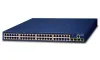 Planet GS-4210-48P4S PoE stikalo L2 L4 48x 1000Base-T 4x SFP Web SNMPv3 razširitev 10Mb z 802.3at 600W