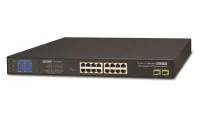 Comutator PoE Planet GSW-1820VHP 16x1Gb + 2xSFP 1Gb LCD VLAN mod de extindere 10Mb-250m 802.3at 30 300W (1 of 2)