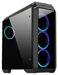CHIEFTEC MidT Stallion II GP-02B-OP ATX 2x USB3.0 2x USB2.0 ouni Stroumquell transparent Säit schwaarz CHIEFTEC MidT Stallion II GP-02B-OP ATX 2x USB3.0 2x USB2.0 ouni Stroumquell transparent Säit schwaarz (1 of 7)