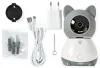 Câmera IP NEDIS Wi-Fi interna 1080p Micro SD Cloud Motion Sensor Tilt Night Vision Android iOS Cinza-Branco thumbnail (9 of 9)