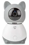 Câmera IP NEDIS Wi-Fi interna 1080p Micro SD Cloud Motion Sensor Tilt Night Vision Android iOS Cinza-Branco thumbnail (3 of 9)