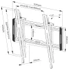 Neomounts WL35-550BL14 Wall display holder 32-65" foldable VESA 400X400 load capacity 60kg black thumbnail (8 of 8)