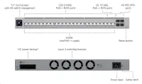 Ubiquiti switch Etherlighting™ de nível profissional Layer 3 com (2) 10 GbE PoE++ (22) 2.5 GbE PoE++ e (4) 10G SFP+ Ubiquiti switch Etherlighting™ de nível profissional Layer 3 com (2) 10 GbE PoE++ (22) 2.5 GbE PoE++ e (4) 10G SFP+ (1 of 1)