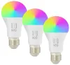 IMMAX NEO LITE SMART szett 3x LED izzó E27 11W RGB+CCT színes és fehér szabályozható Wi-Fi TUYA